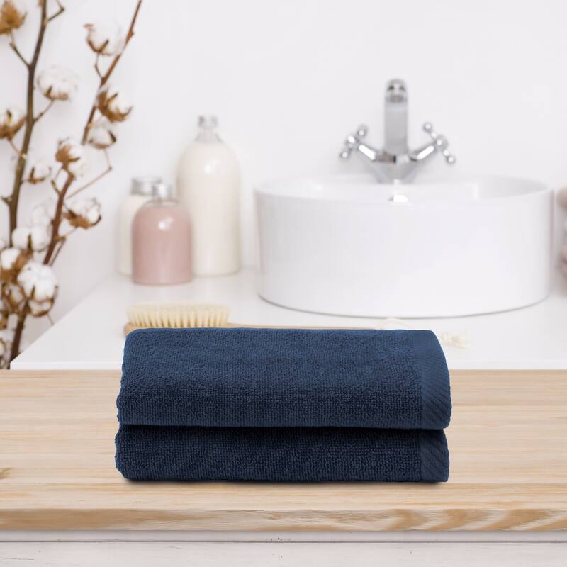 Authentic Hotel and Spa 100% Turkish Cotton Ediree Fingertip Towels - Set of 2