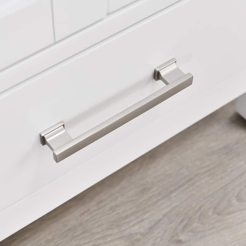 StarrySky 24 inch Undermount Single Sink Bathroom Vanity with Engineered Carrara Marble Top