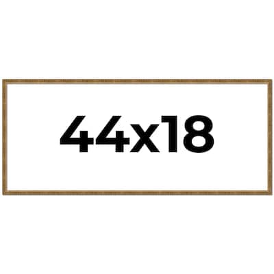 44x18 Frame Gold Picture Frame - Complete Modern Photo Frame Includes