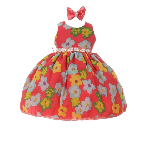 baby girl coral dress