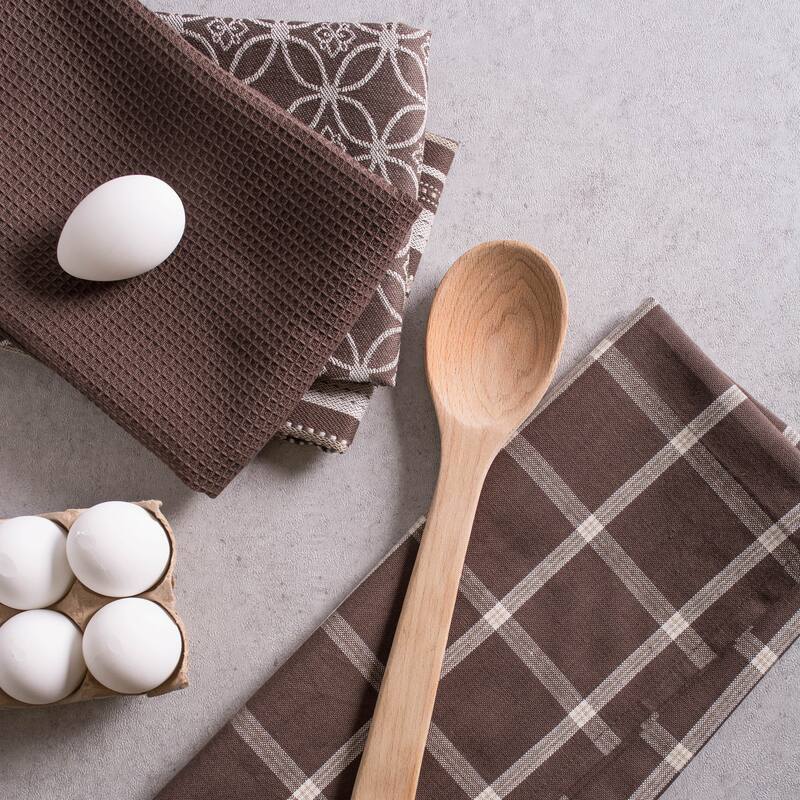 DII Assorted Kitchen Dishtowel & Dishcloths (Set of 5)
