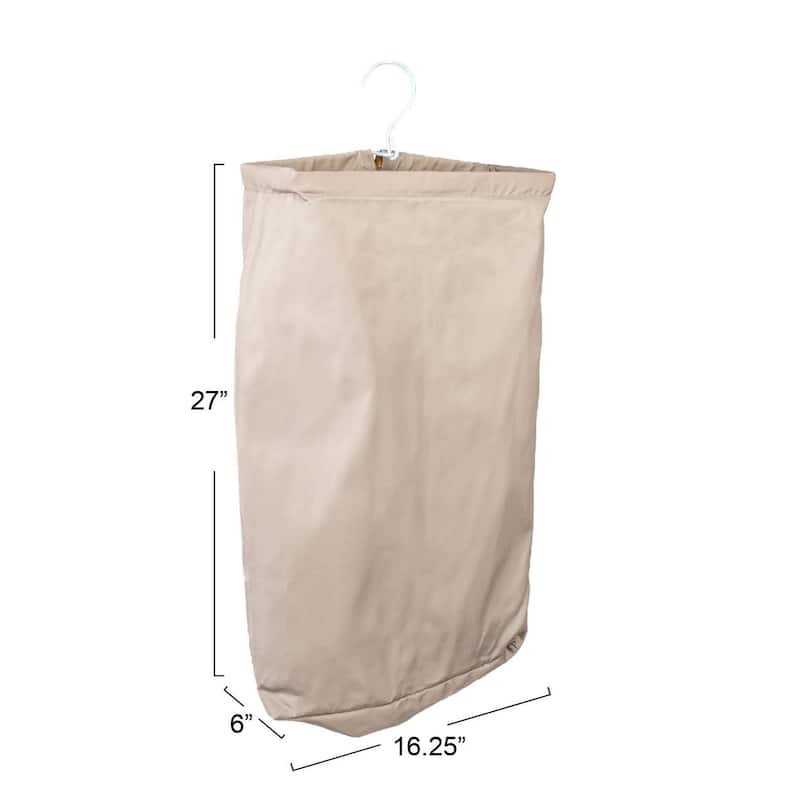 Household Essentials Door Hanging Laundry Bag with Loop Handle