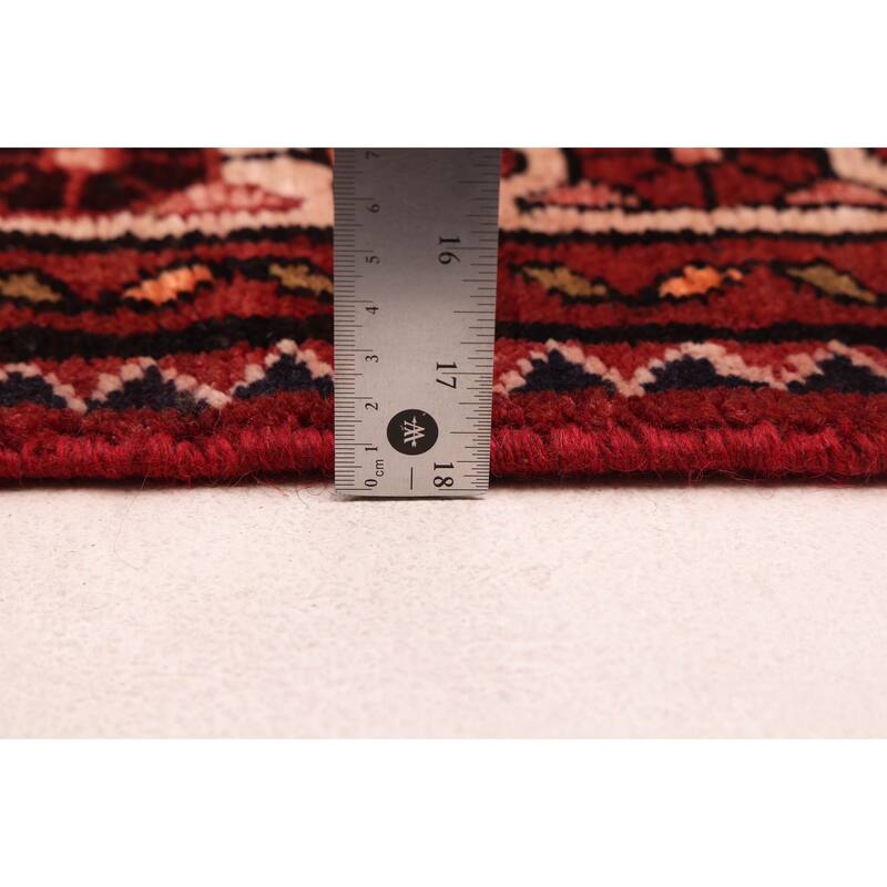 ECARPETGALLERY Hand-knotted Andelz Red Wool Rug - 3'10 x 10'4