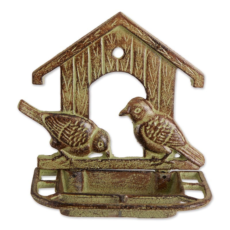 Sunflower Cast Iron Bird Feeder - Tan