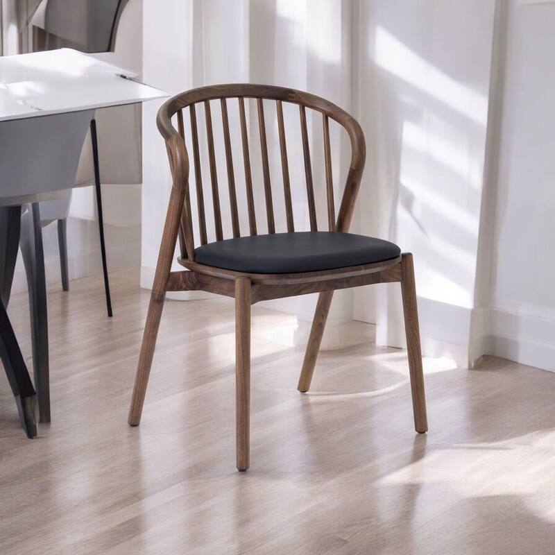 HomeRoots Five Piece Brown and Black Oval Dining Set with Four Chairs - 79' X '30' X '43 - Brown and Black