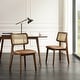 preview thumbnail 5 of 34, Art Leon Cane Backrest Leather Dining Chairs (Set of 2)