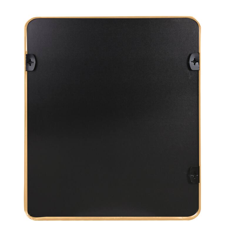 GDFStudio - Lucentia Luxury Modern Rectangular Bathroom Vanity Decorative Mirror with Metal Frame & Clean Architectural Profile