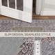 preview thumbnail 7 of 7, HOMCOM Area Rug 4x6, Machine Washable Rug, Non-Slip Traditional Flower Print Floor Cover Foldable Carpet for Living Room - 3'6"