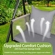 preview thumbnail 4 of 7, VEIKOUS Outdoor Patio Swing 2-Seat with Adjustable Convertible Canopy, 661 Lbs Capacity Steel Frame - N/A