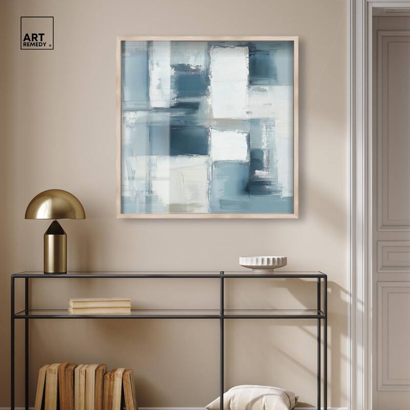 Deconstructed Blue I Shadowbox by Art Remedy