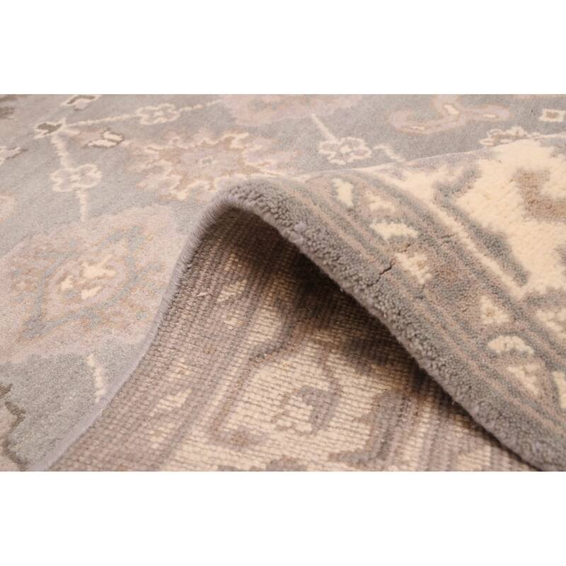 ECARPETGALLERY Hand-knotted Royal Oushak Grey Wool Rug - 5'0 x 8'1