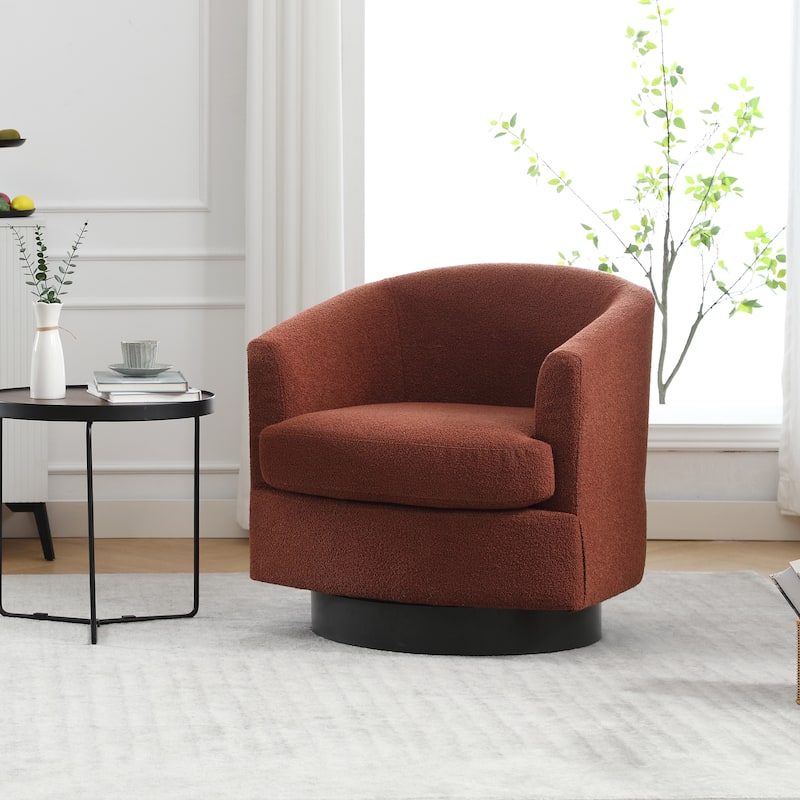 Swivel Accent Chair Armchair Upholstered Barrel Chairs