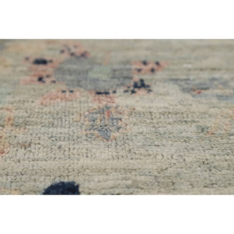 Art Deco Turkish Rug Vegetable Dye Hand-Knotted Wool Carpet - 5'0"x 7'0"