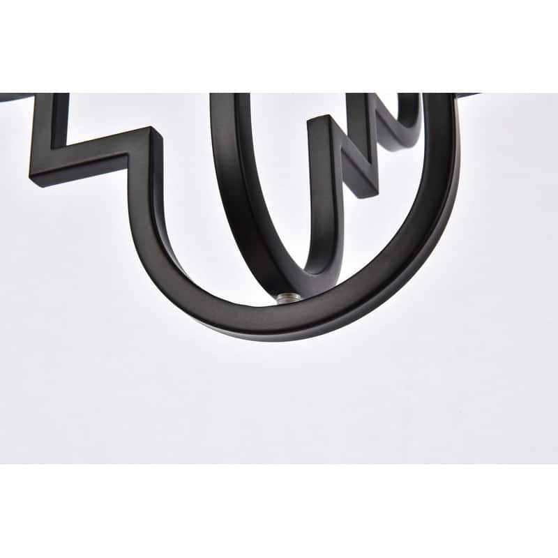 Sage 1 Light Pendant in black - 15 Inch