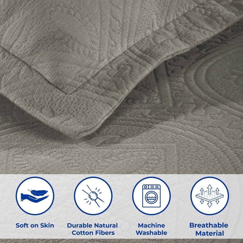 Superior Celtic Circle Cotton Decorative Bedspread Set