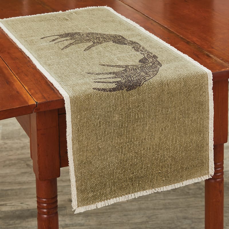 Park Designs Moose Antlers Table Runner 13" x 54" - 13" X 54"