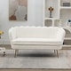 59inch Wide Modern Small 2-Seater Sofa Boucle Loveseat for Office ...