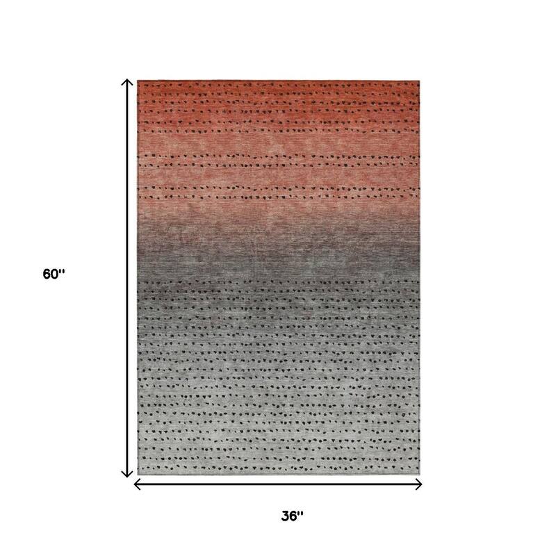 HomeRoots Abstract Transitional Rectangle Outdoor Rug