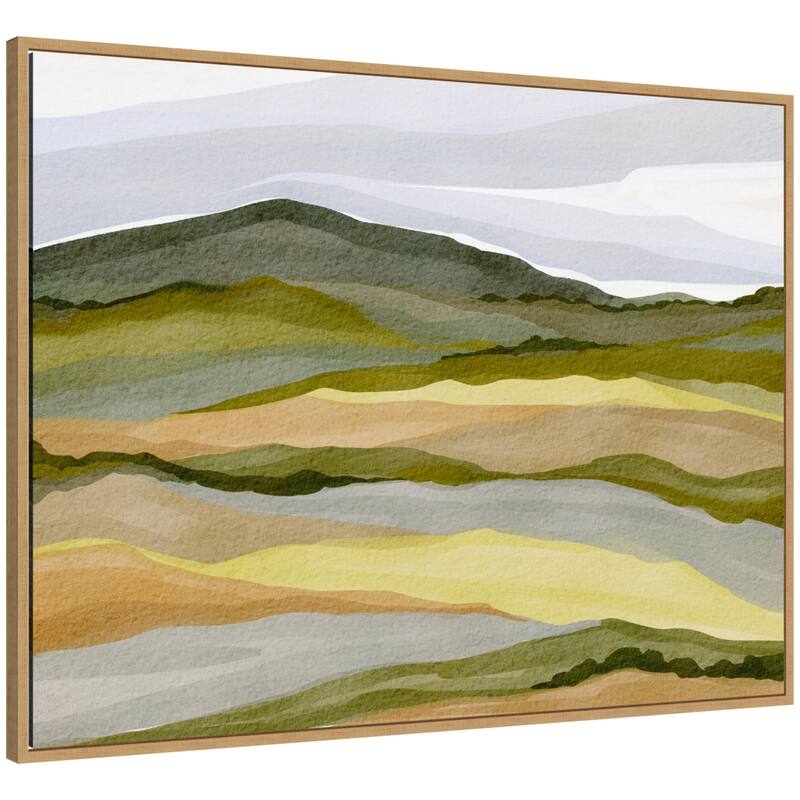 Kate and Laurel Sylvie Gentle Wilderness Framed Canvas by Nikita Jariwala - 42x32