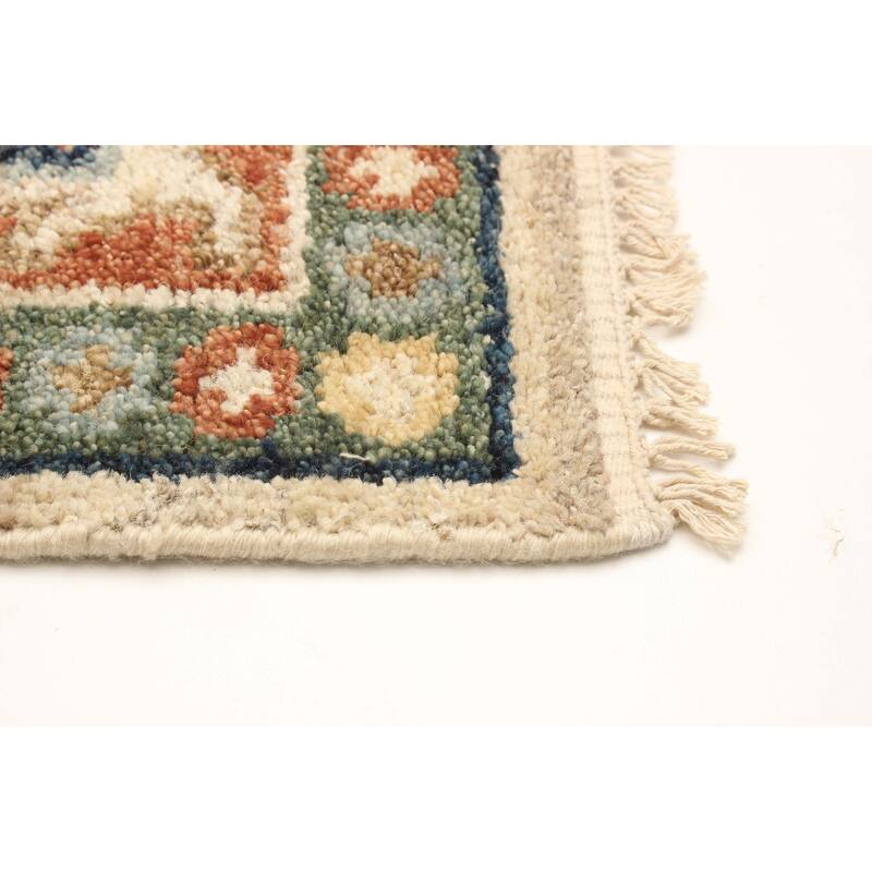 ECARPETGALLERY Hand-knotted Jules Serapi Cream Wool Rug - 5'4 x 7'10