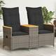 Option Gray Without footrest/ Wood