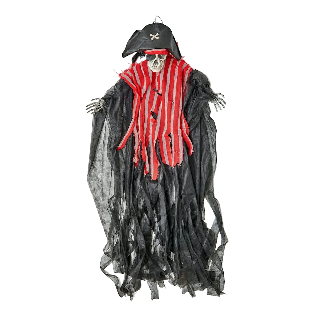 71" Hanging Pirate w/ Red Light Shinning & Voice