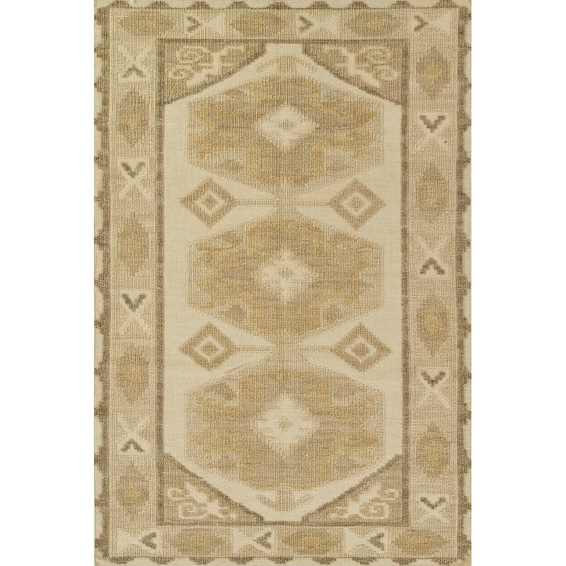 Momeni Bristol Hand Woven Wool and Cotton Area Rug - 8' x 10' - Natural - Rectangle