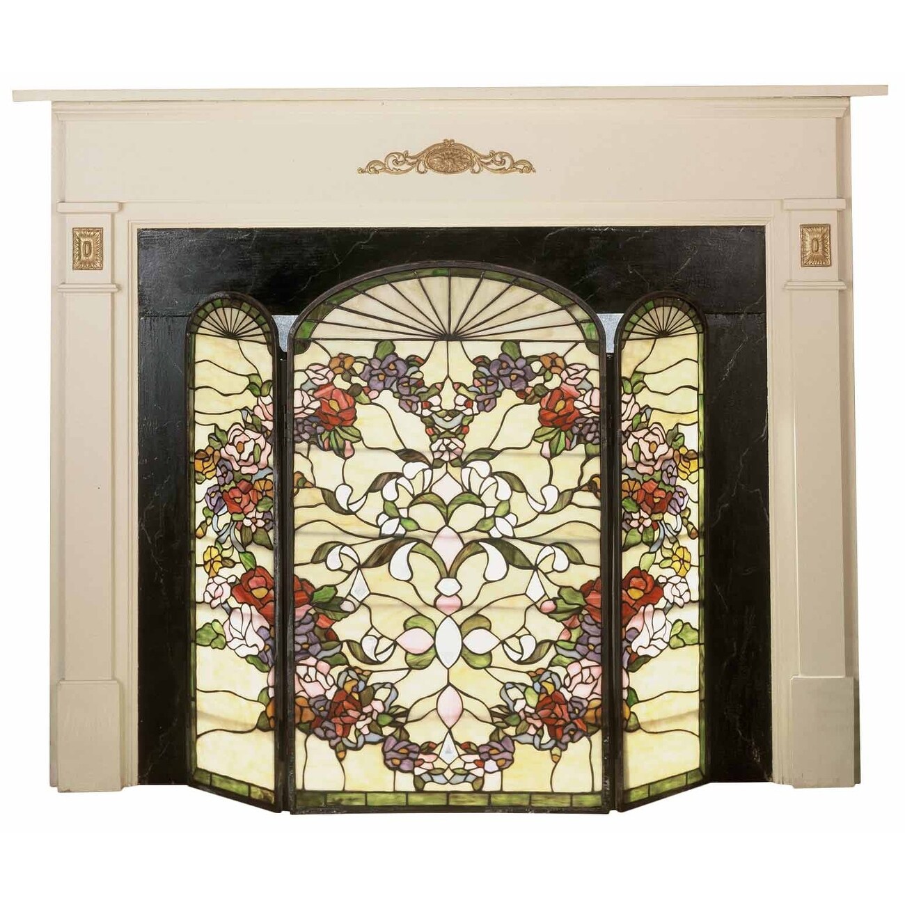 Shop Meyda Tiffany 47991 Stained Glass Tiffany Fireplace Screen