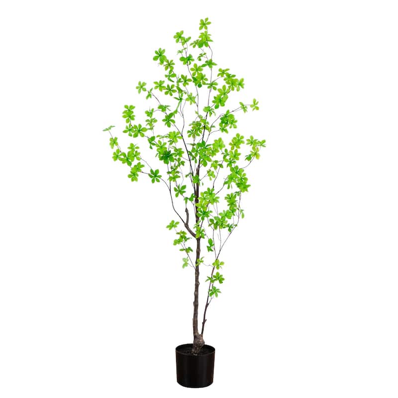 Minimalist Enkianthus Artificial Potted Tree - 5'
