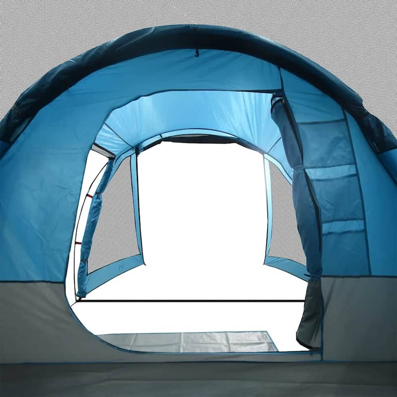 vidaXL Camping Tent Tunnel 4-Person Green Waterproof