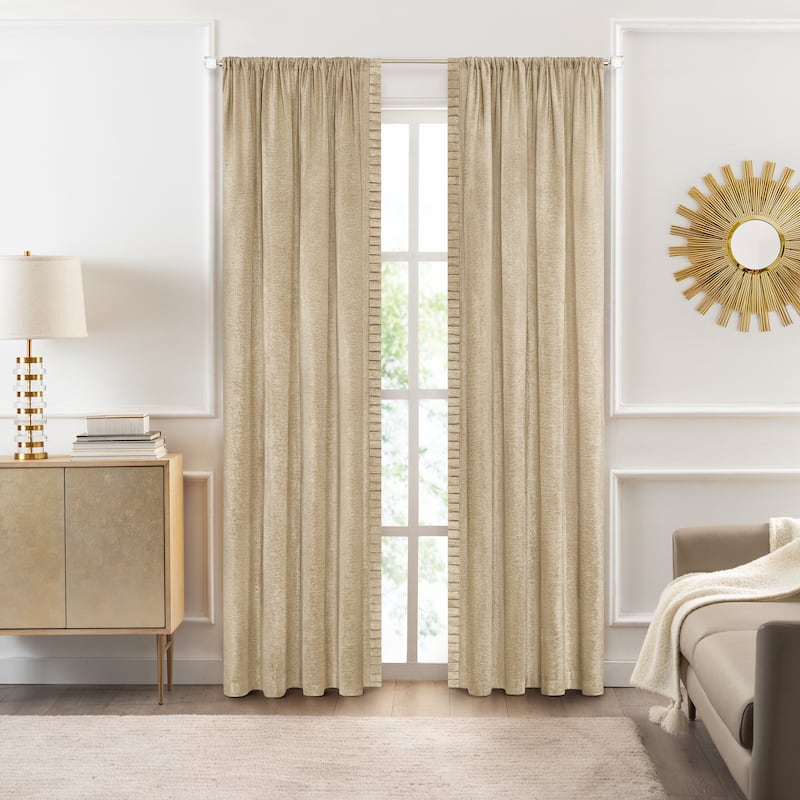 Bordeaux Rod Pocket Window Curtain Panel