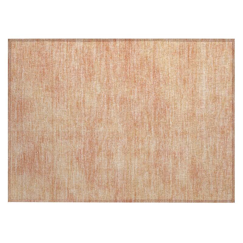 Machine Washable Indoor/ Outdoor Simple Solid Chantille Rug