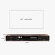 preview thumbnail 14 of 15, Modern Wood White TV Stand, Lowline Media Console with 4 Drawers, Open Storage Cabinet, Walnut Veneer, Fully-assembled