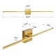 preview thumbnail 82 of 104, Modern Vanity Lighting Fixtures 24/30/39 inch Bathroom Vanity Lights Over Mirror Wall Sconce for Bathroom
