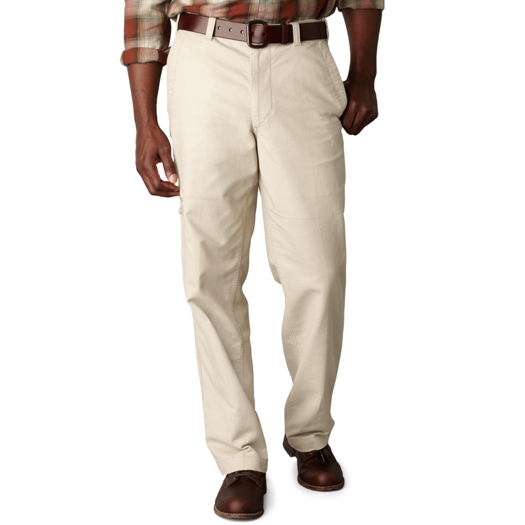 mens khaki pants with back flap pockets