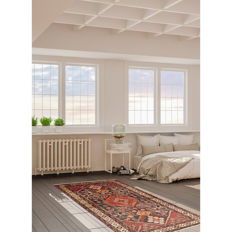 ECARPETGALLERY Hand-knotted Anadol Black Wool Rug - 7'7 x 4'6