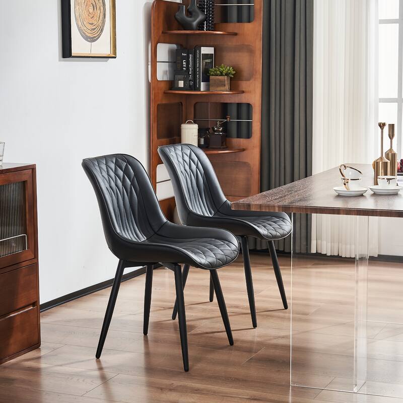 Modern Dining Chairs Set of 2 Upholstered Dining Room Chairs