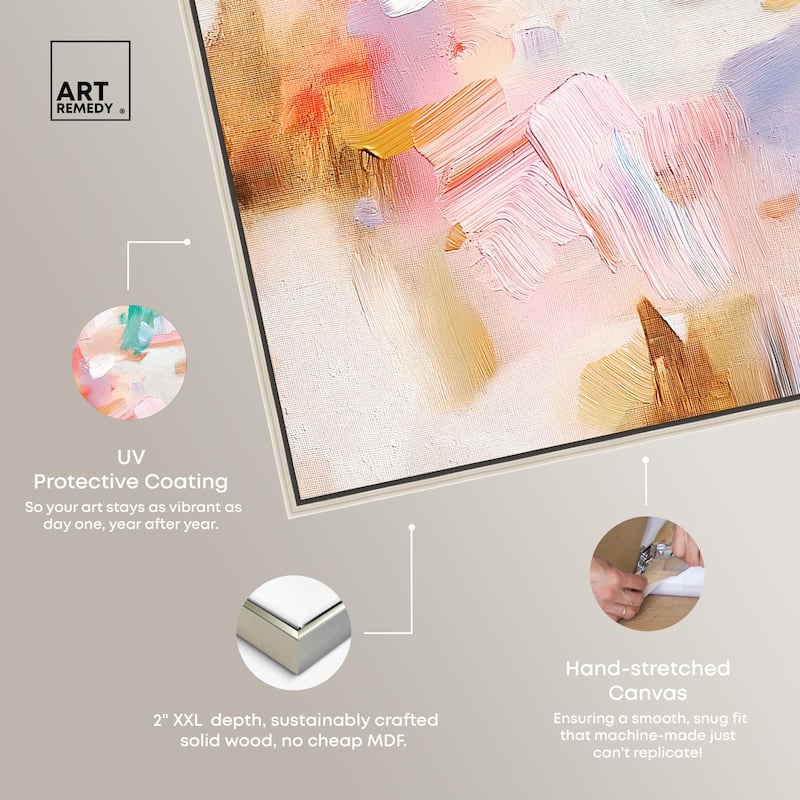 Rose Quartz II Canvas by Art Remedy