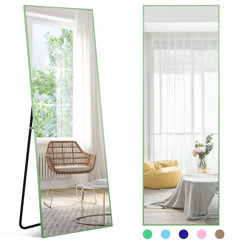 Dovelina Modern Full Length Floor Mirror - Freestanding Vanity Mirror for Bathroom or Living Space