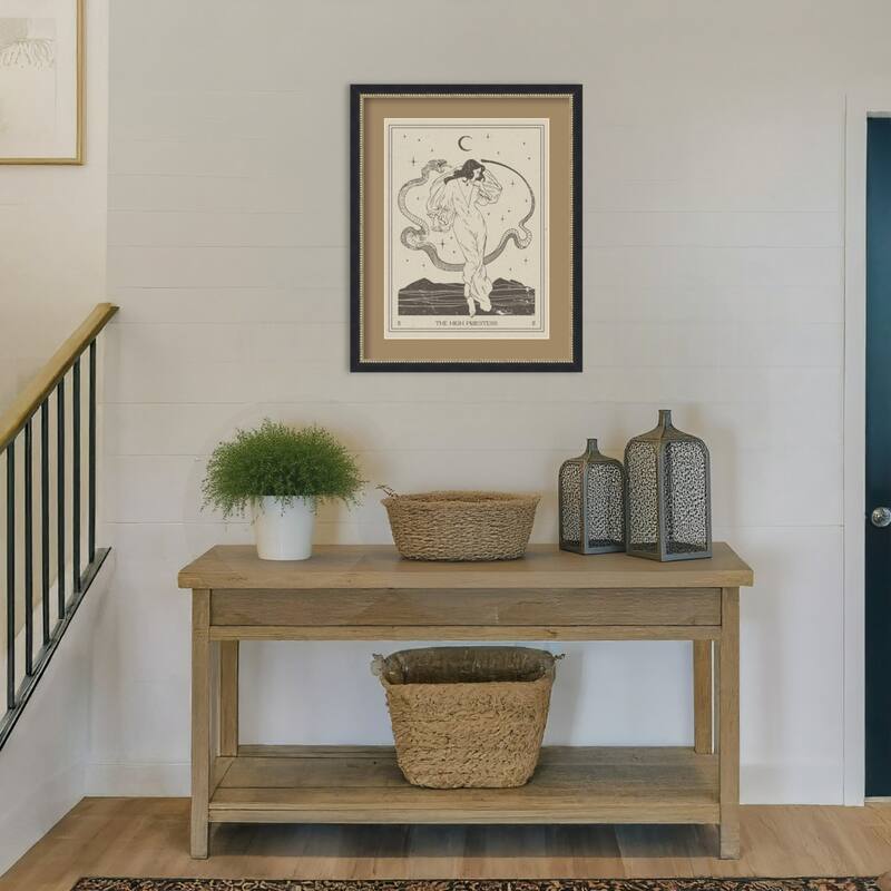 The High Priestess by Nktn Wood Framed Wall Art Print