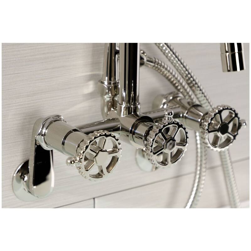 Kingston Brass AE815.CG Fuller Wall Mounted Tub Filler with Built-In