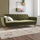preview thumbnail 4 of 47, The Novogratz Tallulah Velvet Fold-down Memory Foam Futon