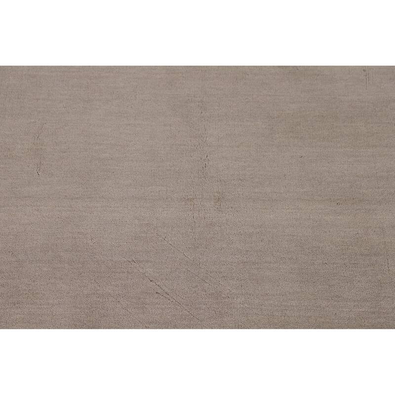Beige Tribal Gabbeh Area Rug Handmade Oriental Wool Carpet - 4'0"x 5'10"