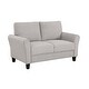 preview thumbnail 45 of 49, Fremont & Park Diboli Chenille 3-Piece Living Room Set - Wood Finish Exposed Feet