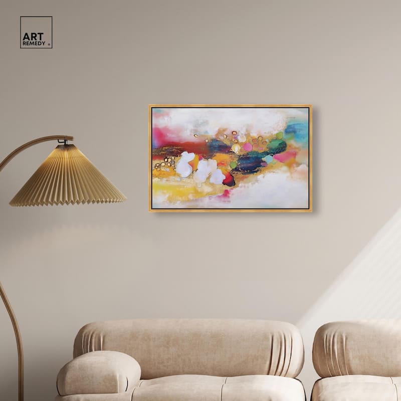 Vibrant Dabs I Canvas by Art Remedy