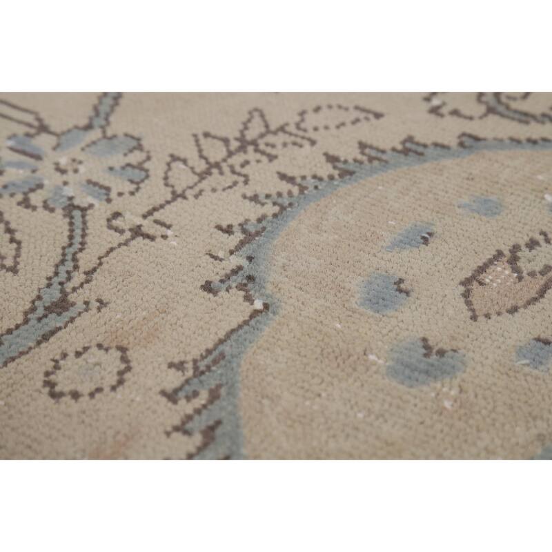 Traditional Floral Tabriz Persian Rug Hand-Knotted Wool Carpet - 9'4"x 13'1"