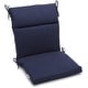 preview thumbnail 4 of 17, Three-section Outdoor Seat/Back Chair Cushion (Multiple Sizes) 18" x 38" - Azul