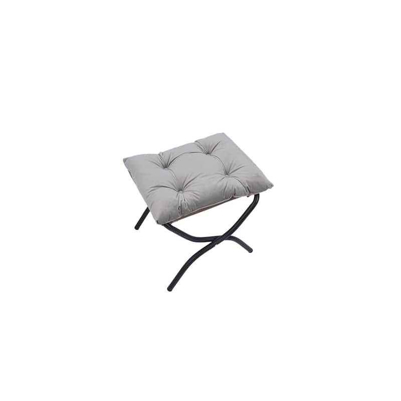 Living Room Chairs Modern Cotton Fabric Lazy Chair,Single Steel Frame Leisure Sofa Chair with Armrests and A Side Pocket