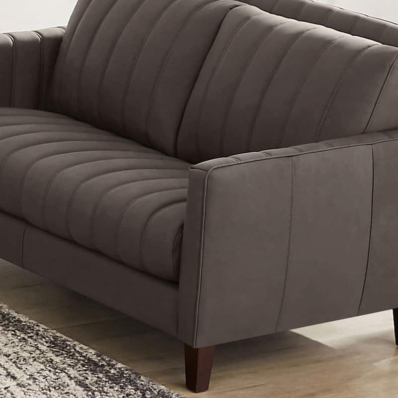 Hydeline Ennis Top Grain Leather Sofa Loveseat and Chair Set - Sofa, Loveseat, Chair