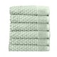 preview thumbnail 87 of 88, Great Bay Home Cotton Diamond Textured Towel Set Hand Towel (6-Pack) - Pale Green